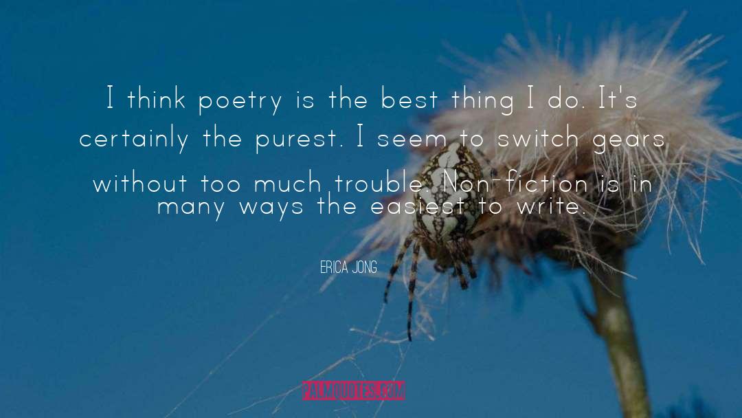 Art Poetry Non Fiction quotes by Erica Jong