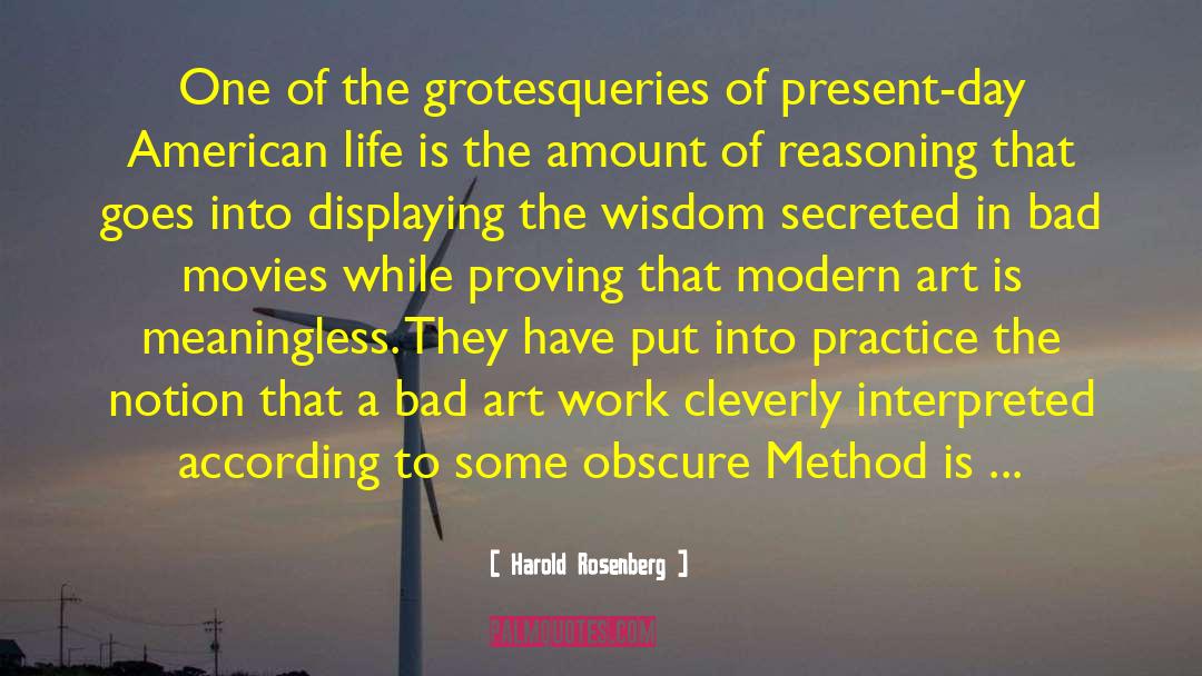 Art Practice quotes by Harold Rosenberg