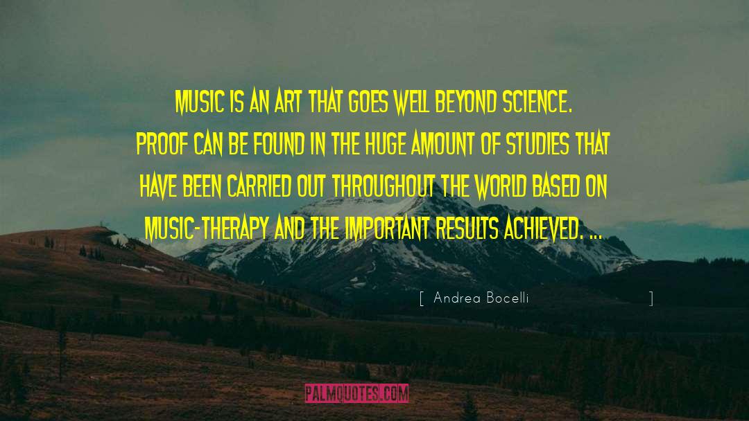 Art Science quotes by Andrea Bocelli