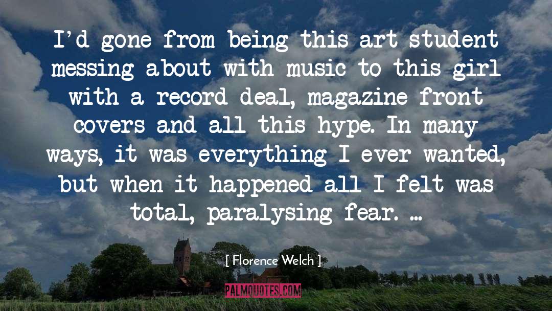 Art Student quotes by Florence Welch