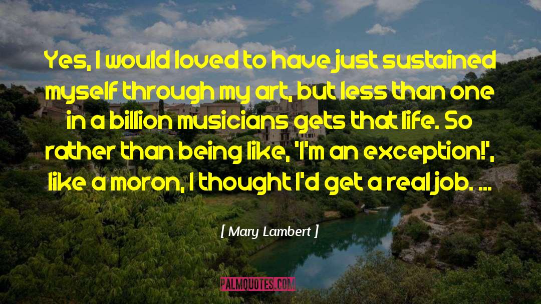 Art Students quotes by Mary Lambert