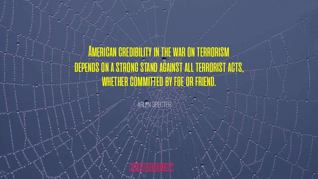 Art Terrorism quotes by Arlen Specter