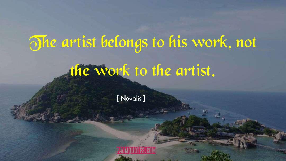 Art Work quotes by Novalis