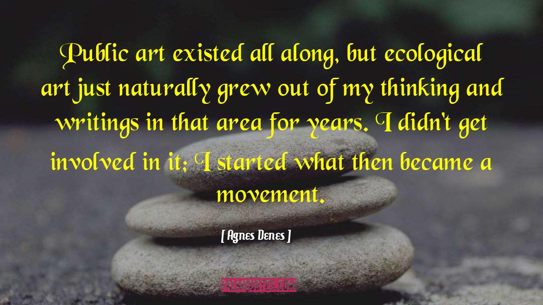 Art Writing quotes by Agnes Denes