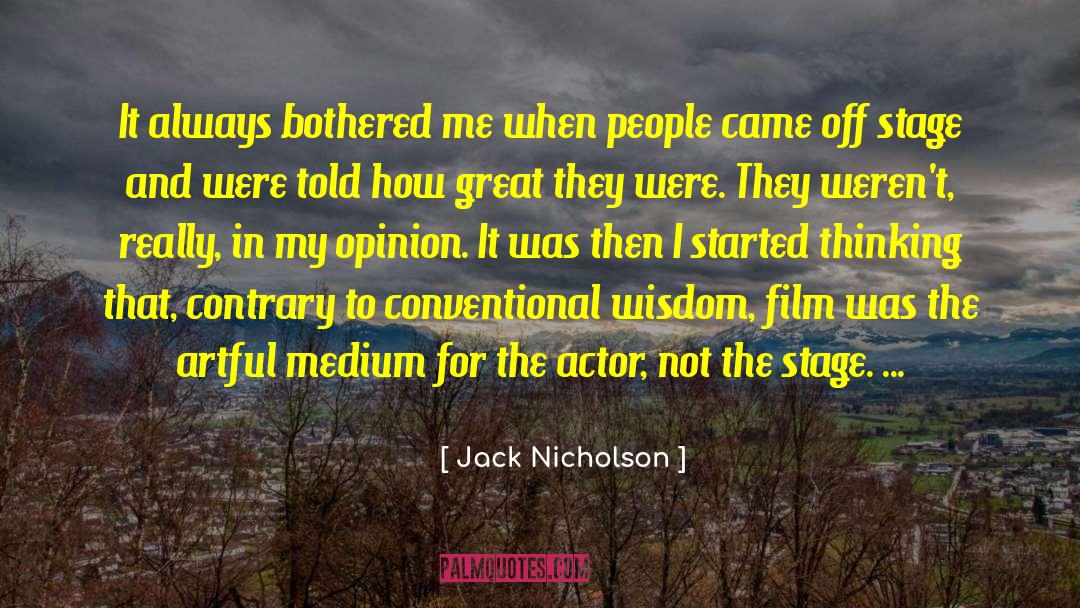 Artful quotes by Jack Nicholson