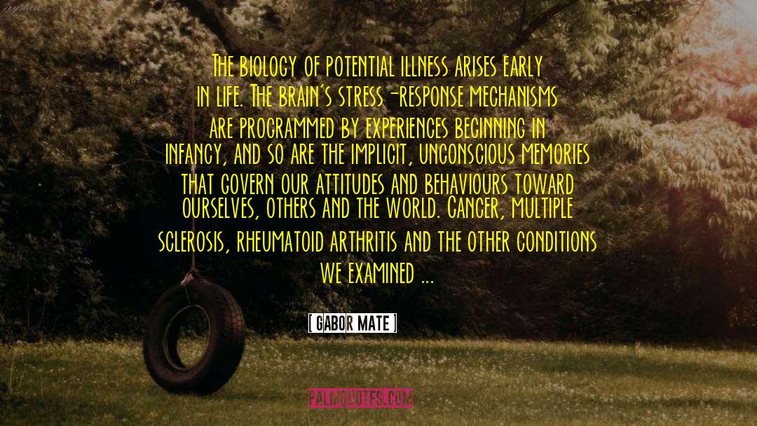 Arthritis quotes by Gabor Mate