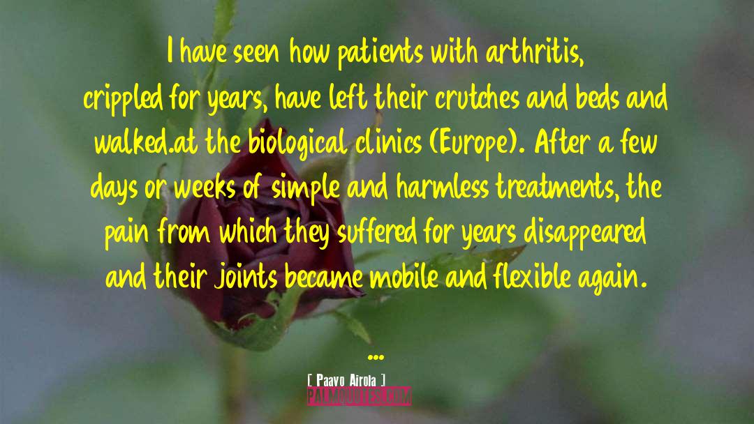 Arthritis quotes by Paavo Airola