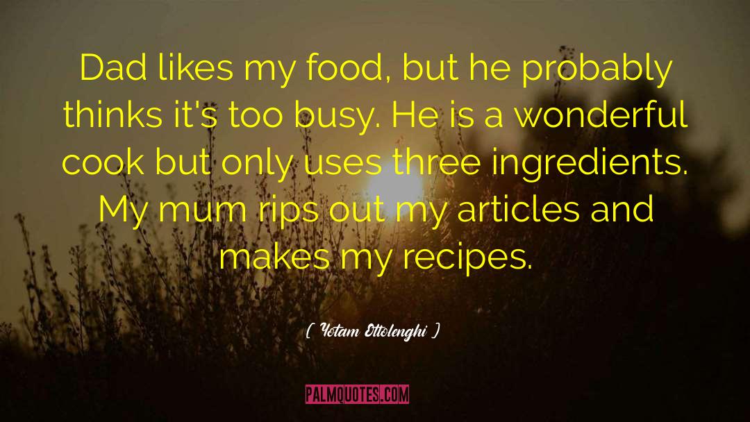 Articles quotes by Yotam Ottolenghi