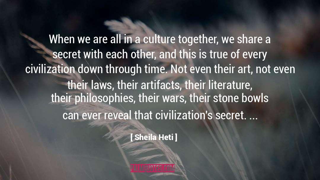 Artifacts quotes by Sheila Heti