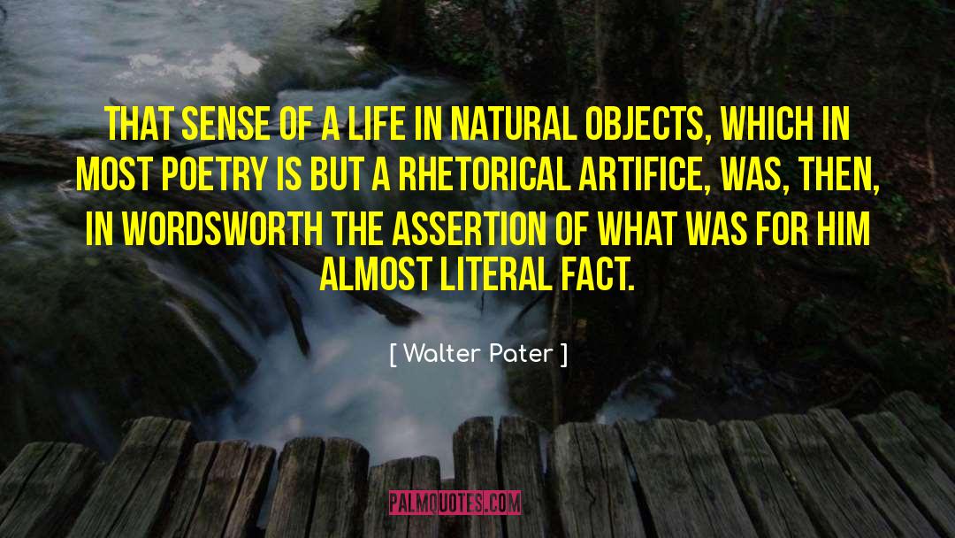 Artifice quotes by Walter Pater