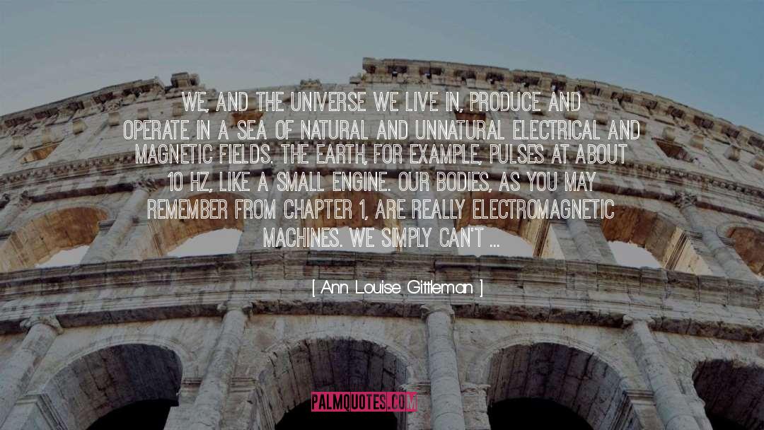 Artificial Electricity quotes by Ann Louise Gittleman