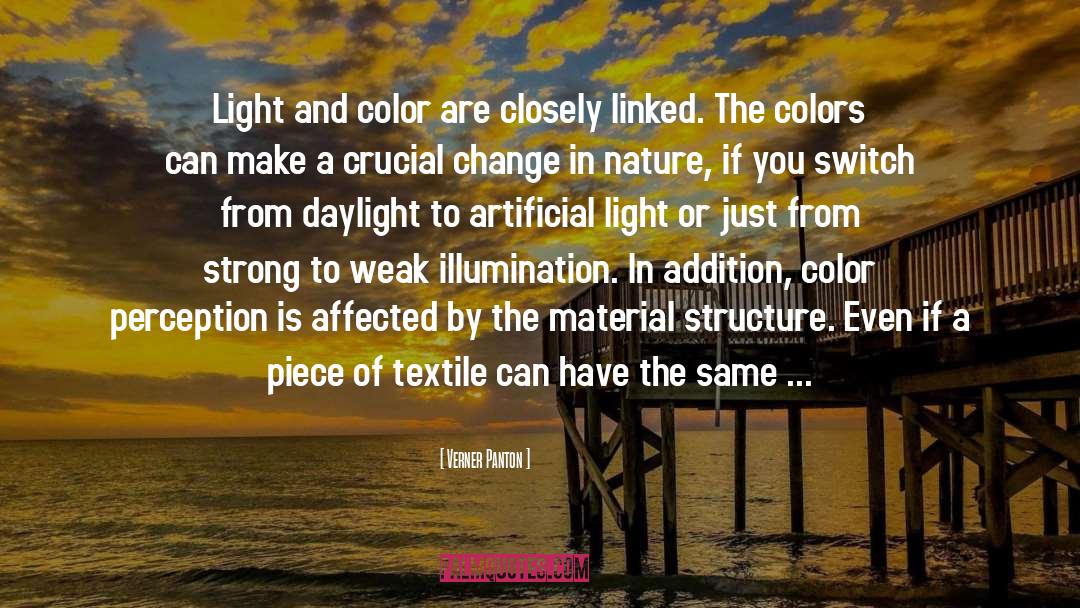 Artificial Light quotes by Verner Panton