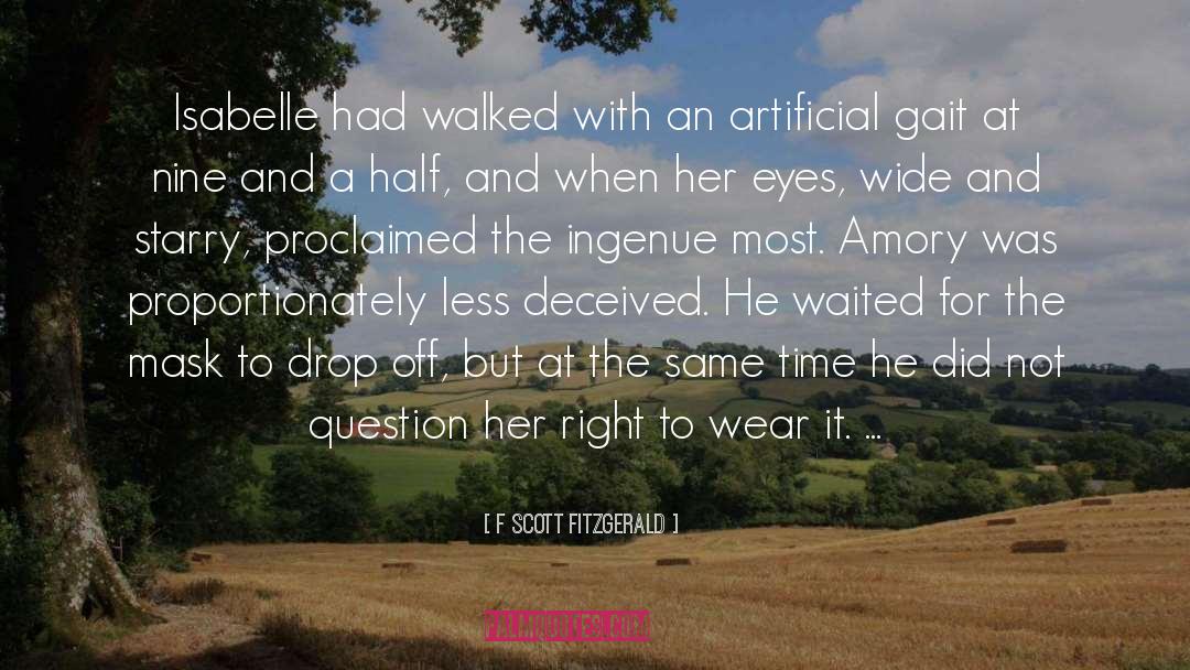 Artificial quotes by F Scott Fitzgerald