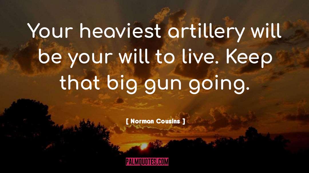 Artillery quotes by Norman Cousins