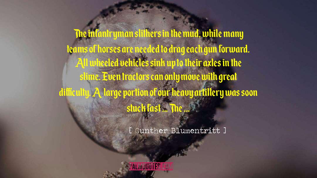 Artillery quotes by Gunther Blumentritt