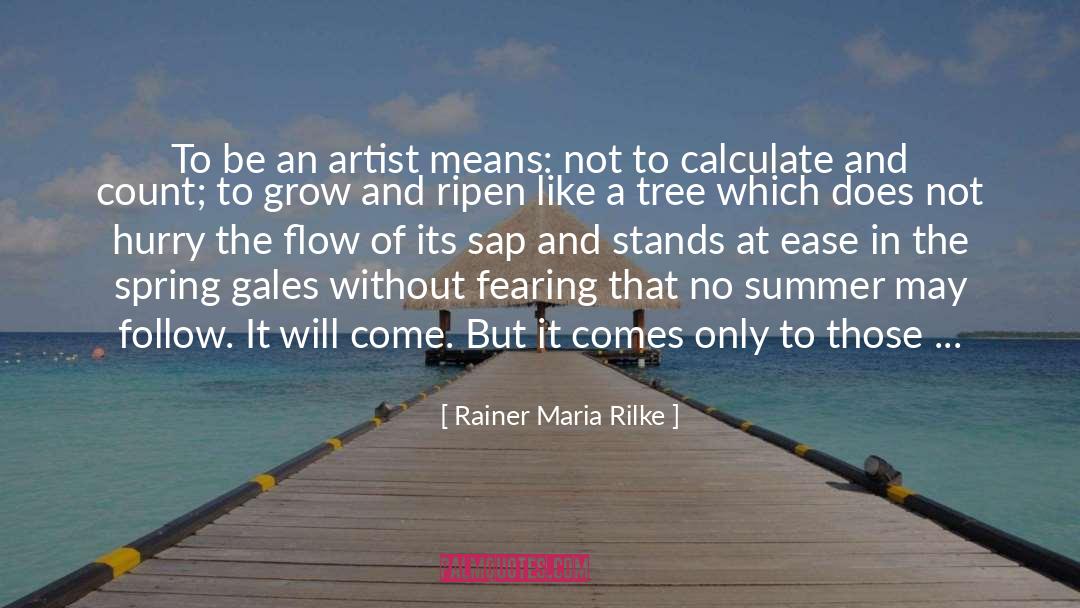 Artist Hardship quotes by Rainer Maria Rilke