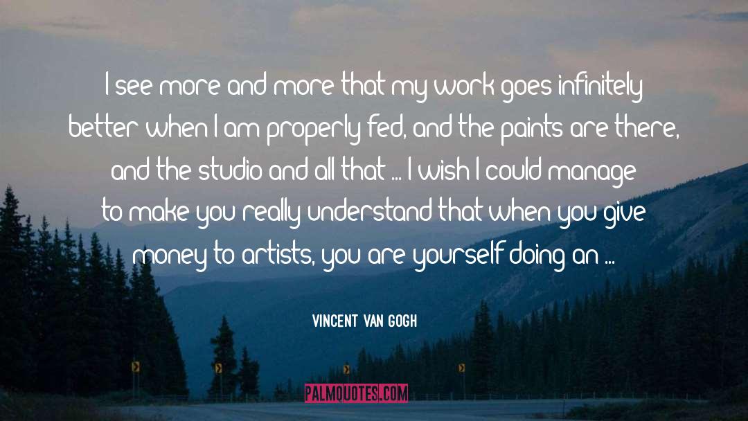 Artist Paints A Flower quotes by Vincent Van Gogh