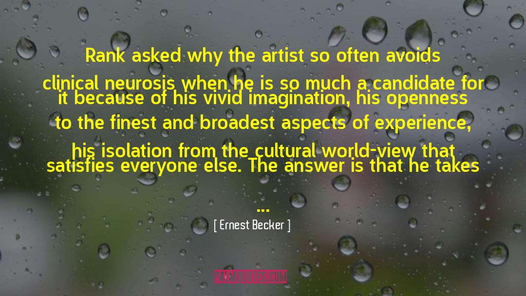 Artiste quotes by Ernest Becker