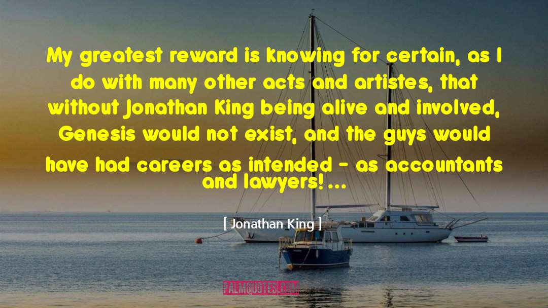 Artistes quotes by Jonathan King