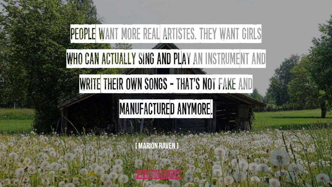 Artistes quotes by Marion Raven