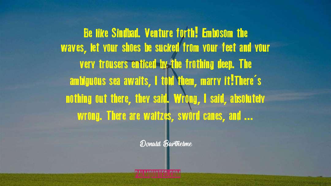 Artistic Courage quotes by Donald Barthelme