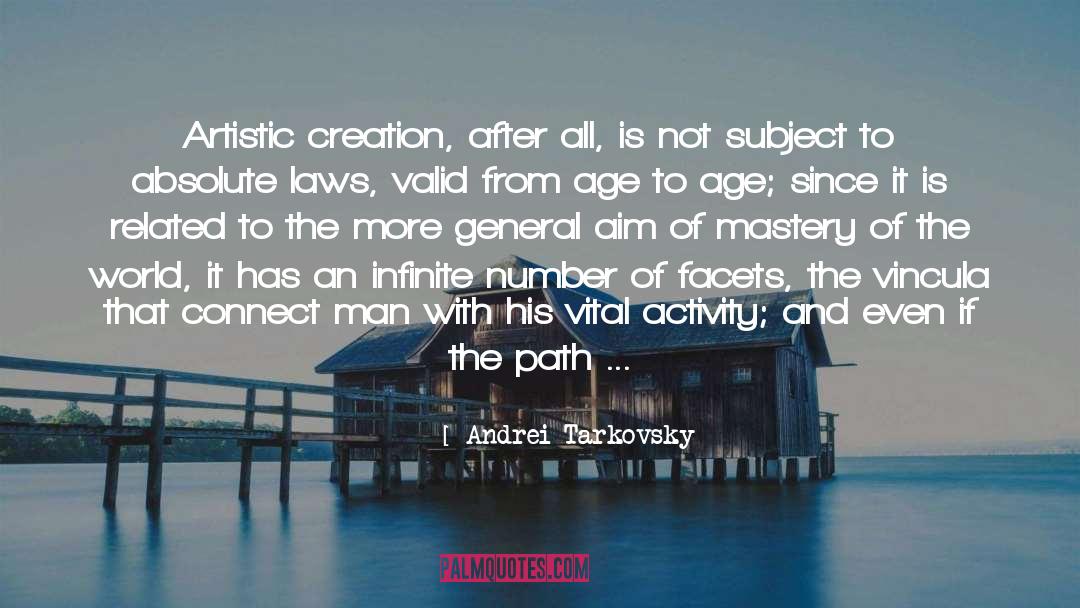 Artistic Creation quotes by Andrei Tarkovsky
