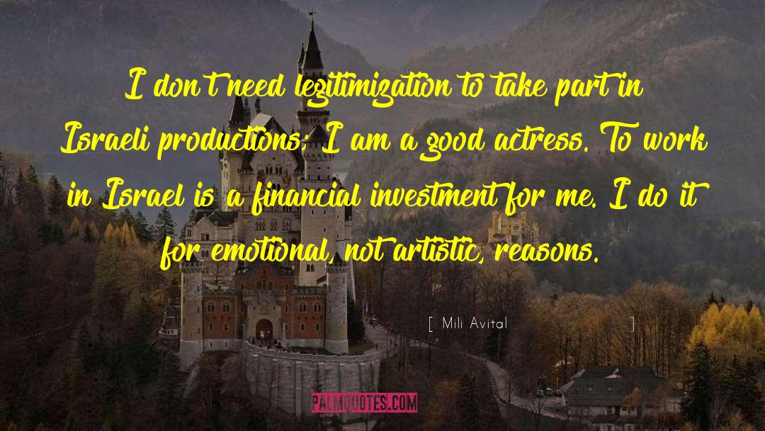 Artistic Emotional Connection quotes by Mili Avital