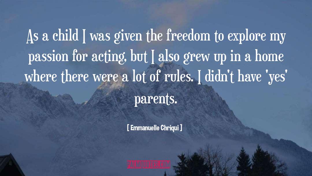 Artistic Freedom quotes by Emmanuelle Chriqui