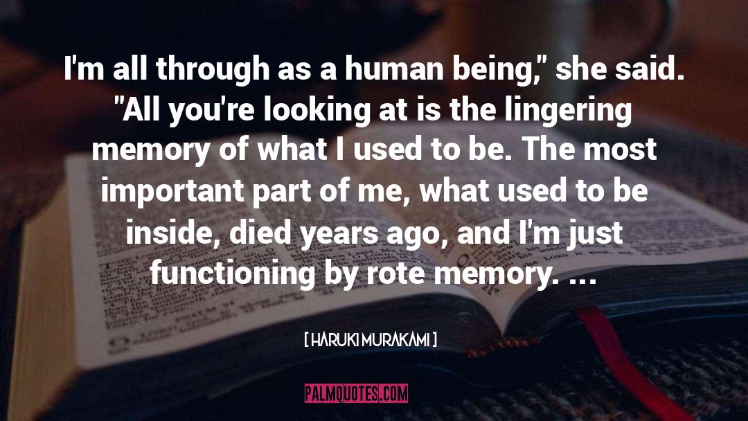 Artistic Memory quotes by Haruki Murakami