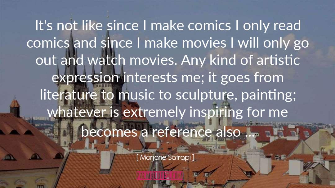 Artistic quotes by Marjane Satrapi