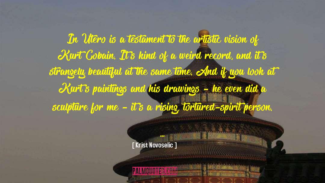 Artistic Vision quotes by Krist Novoselic
