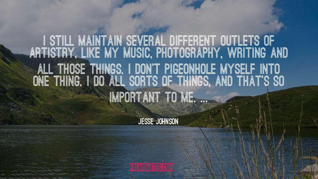 Artistry quotes by Jesse Johnson