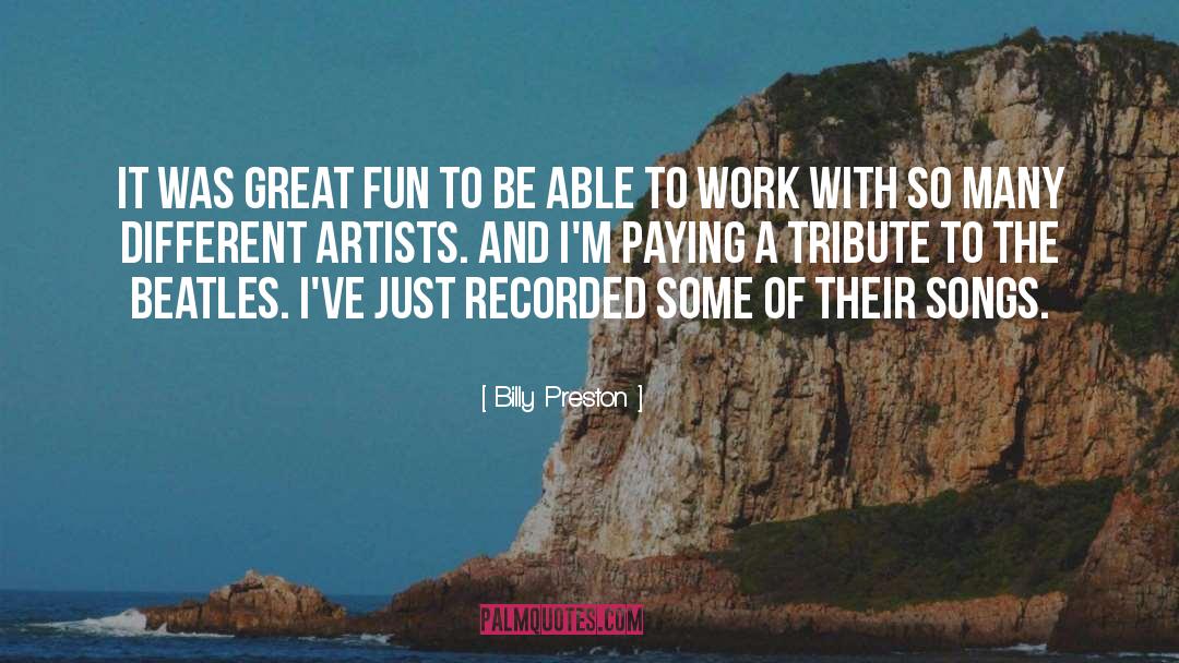 Artists Guide quotes by Billy Preston