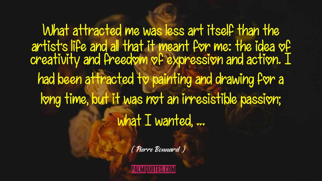 Artists Life quotes by Pierre Bonnard