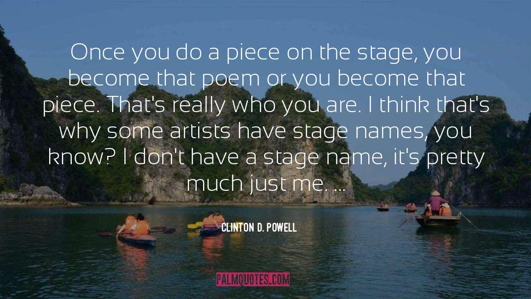 Artists quotes by Clinton D. Powell