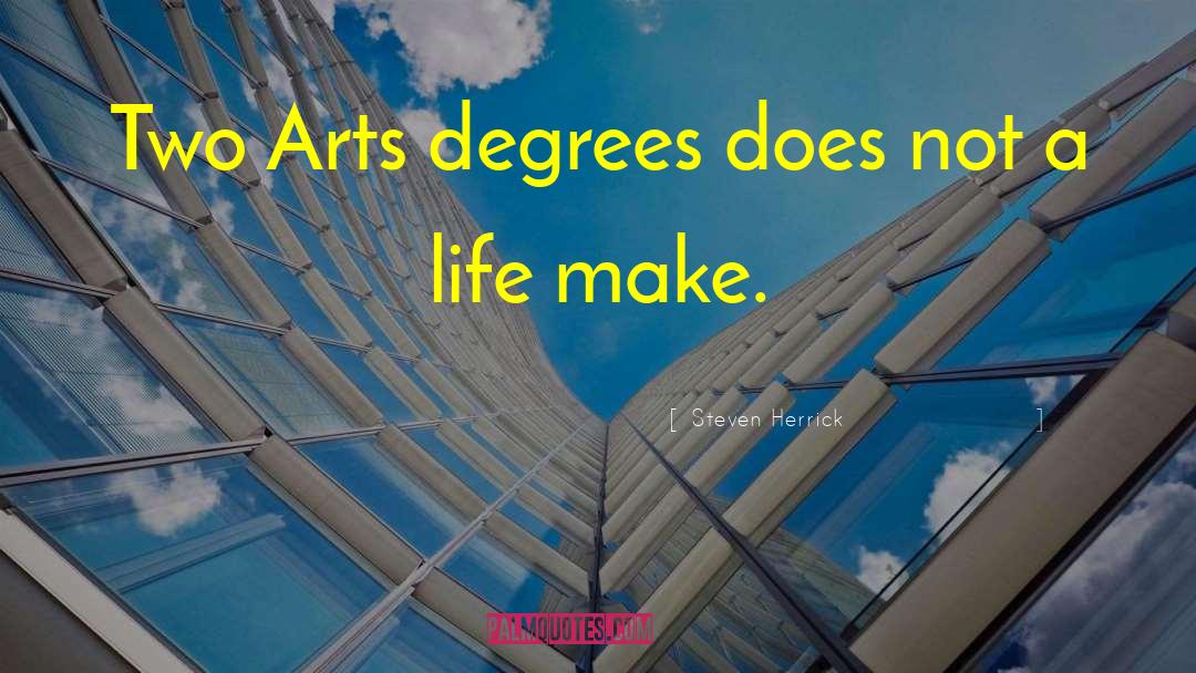 Arts Degree quotes by Steven Herrick