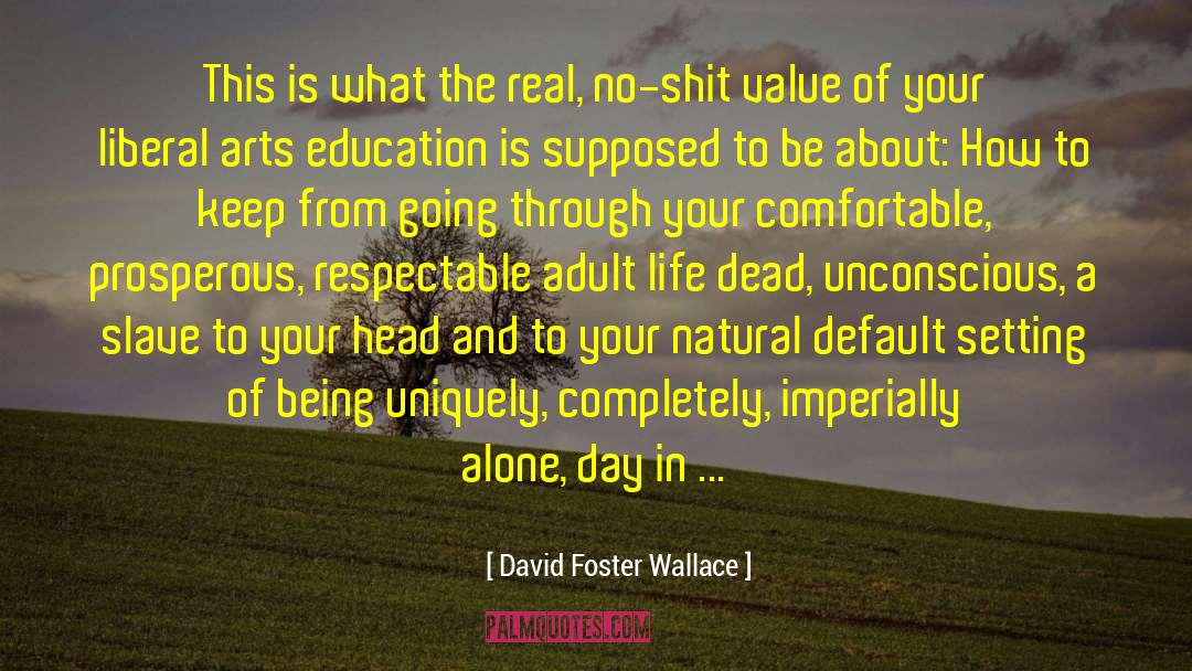 Arts Education quotes by David Foster Wallace