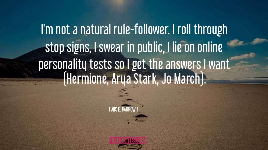 Arya quotes by Alix E. Harrow