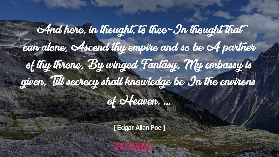 Ascend quotes by Edgar Allan Poe