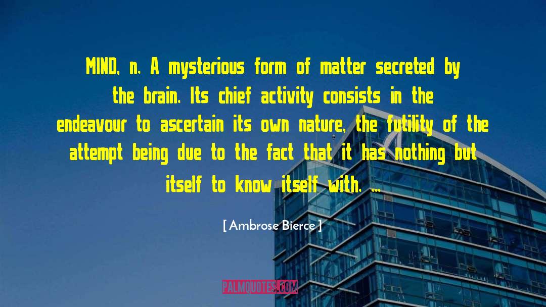 Ascertain quotes by Ambrose Bierce