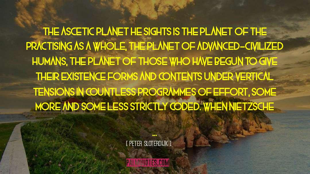 Ascetic quotes by Peter Sloterdijk