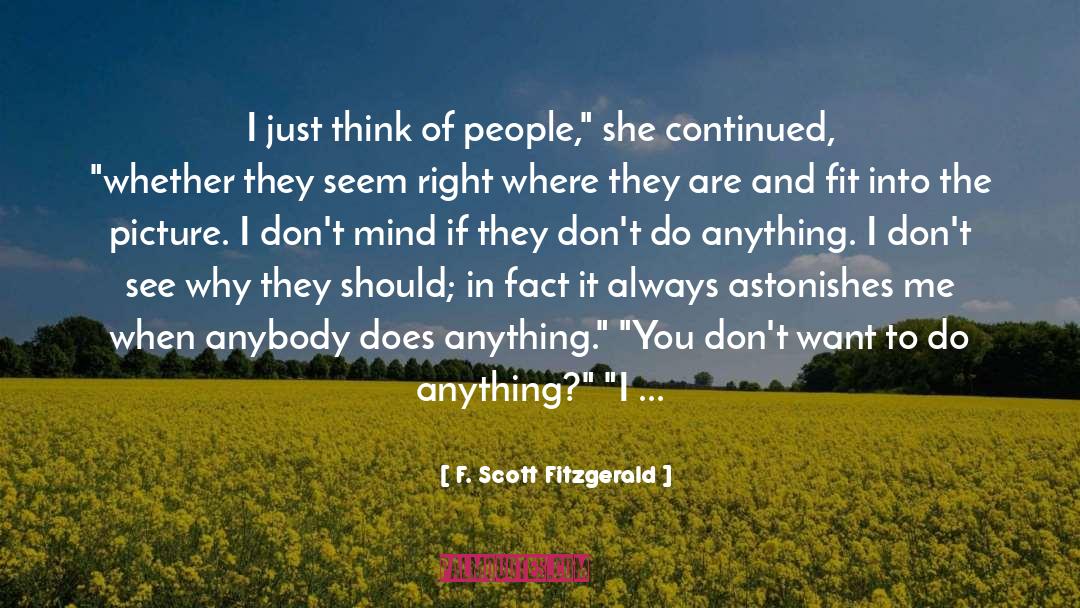 Ascribe quotes by F. Scott Fitzgerald