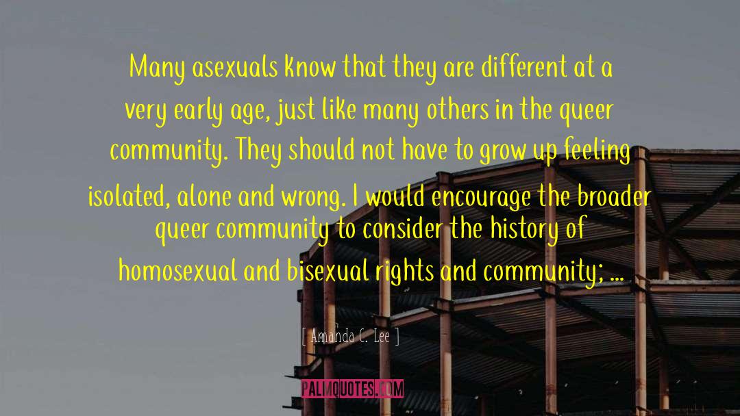 Asexuals quotes by Amanda C. Lee