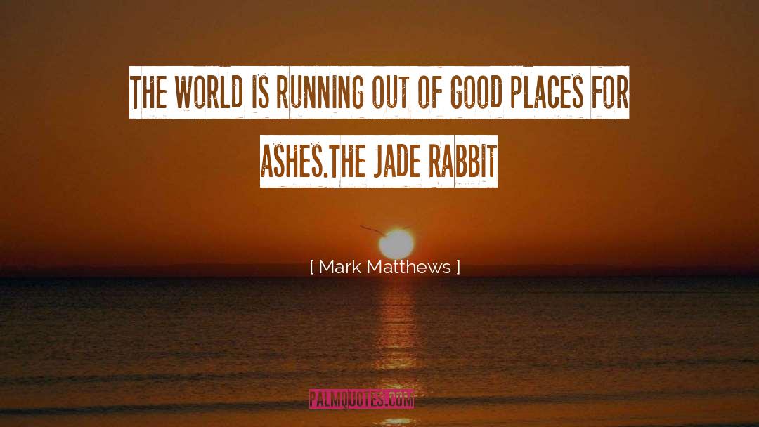 Ashes quotes by Mark Matthews