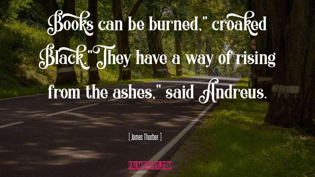 Ashes quotes by James Thurber