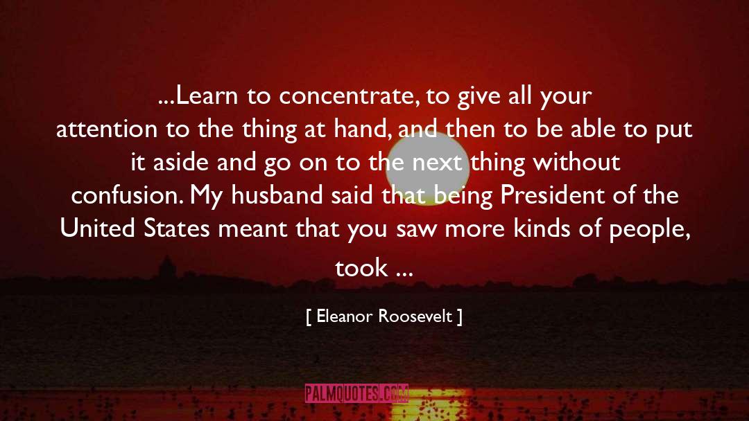 Aside quotes by Eleanor Roosevelt