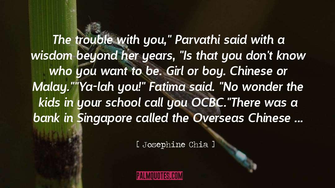 Ask A Girl quotes by Josephine Chia