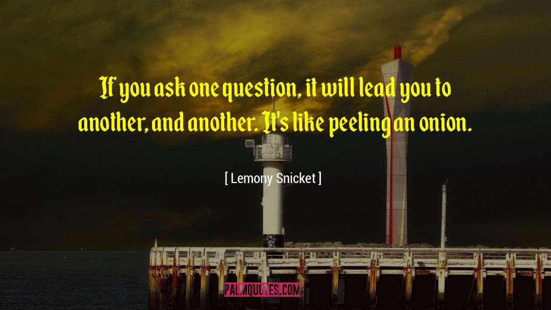 Ask One Question quotes by Lemony Snicket