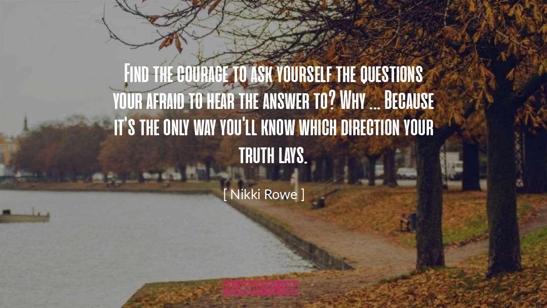 Ask Yourself quotes by Nikki Rowe