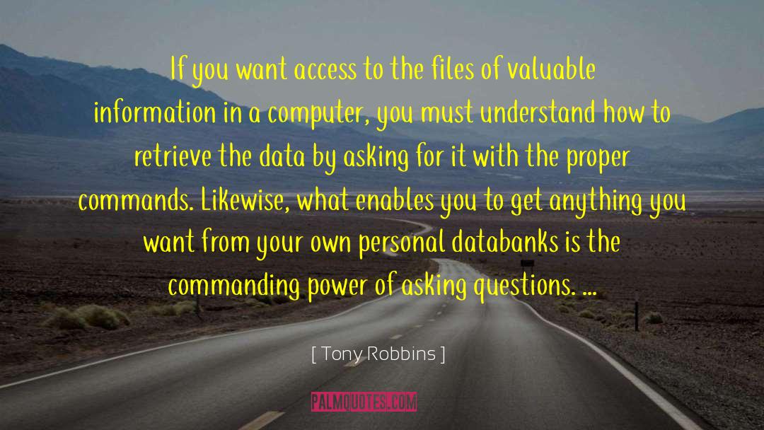 Asking Favors quotes by Tony Robbins